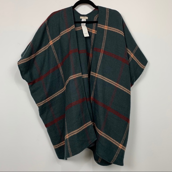 NWT Ann Taylor LOFT Open Front Poncho Sweater - Picture 2 of 4